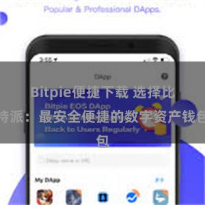   Bitpie便捷下载 选择比特派：最安全便捷的数字资产钱包