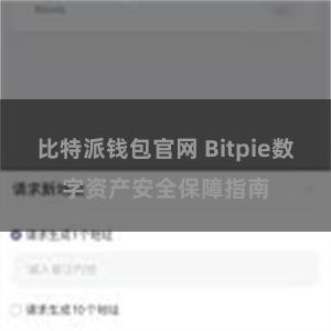   比特派钱包官网 Bitpie数字资产安全保障指南