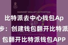 比特派去中心钱包App  第二步：创建钱包翻开比特派钱包APP