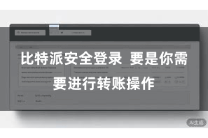 比特派安全登录  要是你需要进行转账操作